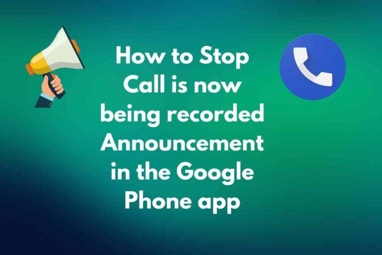 google app call announcement