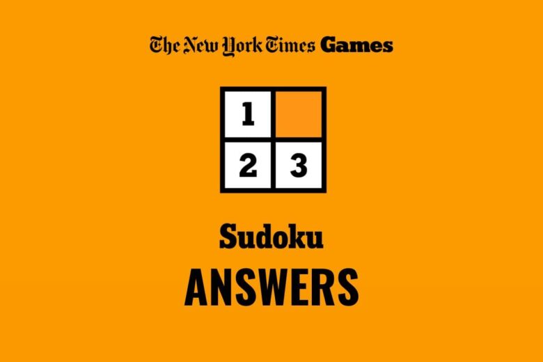 NYT Sudoku Answers Today New York Times