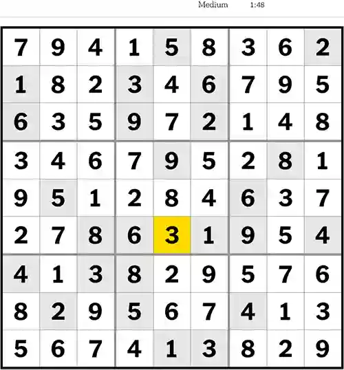 Sudoku Answers Today – New York Times