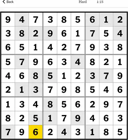 Sudoku hard: September 16, 2023