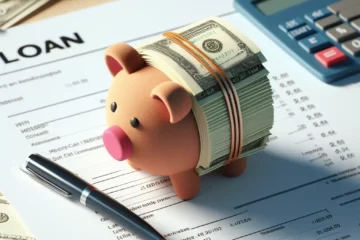 loan statement and piggy